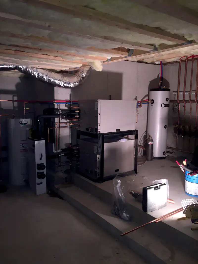 Inside Basement showing Geothermal