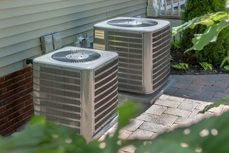 Air conditioning units outside of home